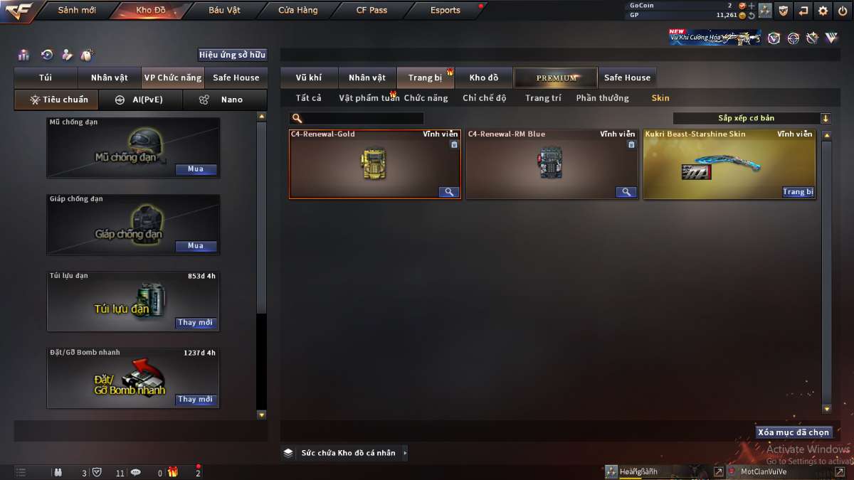 shop acc cf uy tin gia re